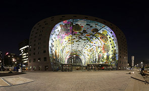 Rotterdam Markthal bij avond